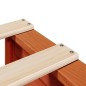 vidaXL Letto senza Materasso Marrone Cera 140x190 cm in Legno di Pino