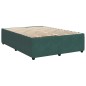 vidaXL Giroletto senza Materasso Verde Scuro 140x200 cm in Velluto vidaXL Giroletto senza Materasso Verde Scuro 140x200 cm in Velluto