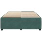 vidaXL Giroletto senza Materasso Verde Scuro 140x200 cm in Velluto vidaXL Giroletto senza Materasso Verde Scuro 140x200 cm in Velluto