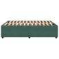 vidaXL Giroletto senza Materasso Verde Scuro 140x200 cm in Velluto vidaXL Giroletto senza Materasso Verde Scuro 140x200 cm in Velluto