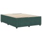 vidaXL Giroletto senza Materasso Verde Scuro 140x200 cm in Velluto vidaXL Giroletto senza Materasso Verde Scuro 140x200 cm in Velluto