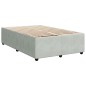 vidaXL Giroletto senza Materasso Grigio Chiaro 120x190 cm Velluto vidaXL Giroletto senza Materasso Grigio Chiaro 120x190 cm Velluto