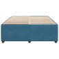 vidaXL Giroletto Blu 160x200 cm in Velluto vidaXL Giroletto Blu 160x200 cm in Velluto