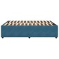 vidaXL Giroletto Blu 160x200 cm in Velluto vidaXL Giroletto Blu 160x200 cm in Velluto