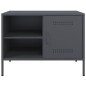 vidaXL Mobili TV 2pz Antracite 68x39x50,5 cm in Acciaio vidaXL Mobili TV 2pz Antracite 68x39x50,5 cm in Acciaio