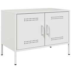 vidaXL Mobile TV Bianco 68x39x50,5 cm in Acciaio