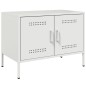 vidaXL Mobile TV Bianco 68x39x50,5 cm in Acciaio vidaXL Mobile TV Bianco 68x39x50,5 cm in Acciaio