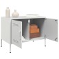 vidaXL Mobile TV Bianco 68x39x50,5 cm in Acciaio vidaXL Mobile TV Bianco 68x39x50,5 cm in Acciaio