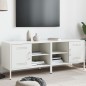 vidaXL Mobili TV 2pz Bianchi 68x39x50,5 cm in Acciaio vidaXL Mobili TV 2pz Bianchi 68x39x50,5 cm in Acciaio