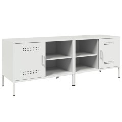 vidaXL Mobili TV 2pz Bianchi 68x39x50,5 cm in Acciaio
