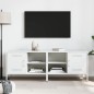 vidaXL Mobili TV 2pz Bianchi 68x39x50,5 cm in Acciaio vidaXL Mobili TV 2pz Bianchi 68x39x50,5 cm in Acciaio