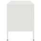 vidaXL Mobili TV 2pz Bianchi 68x39x50,5 cm in Acciaio vidaXL Mobili TV 2pz Bianchi 68x39x50,5 cm in Acciaio