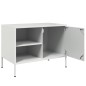 vidaXL Mobili TV 2pz Bianchi 68x39x50,5 cm in Acciaio vidaXL Mobili TV 2pz Bianchi 68x39x50,5 cm in Acciaio