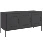 vidaXL Mobile TV Nero 100,5x39x50,5 cm in Acciaio vidaXL Mobile TV Nero 100,5x39x50,5 cm in Acciaio