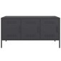 vidaXL Mobile TV Nero 100,5x39x50,5 cm in Acciaio vidaXL Mobile TV Nero 100,5x39x50,5 cm in Acciaio