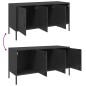 vidaXL Mobile TV Nero 100,5x39x50,5 cm in Acciaio vidaXL Mobile TV Nero 100,5x39x50,5 cm in Acciaio