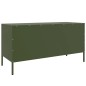 vidaXL Mobile TV Verde Oliva 100,5x39x50,5 cm in Acciaio vidaXL Mobile TV Verde Oliva 100,5x39x50,5 cm in Acciaio