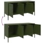 vidaXL Mobile TV Verde Oliva 100,5x39x50,5 cm in Acciaio vidaXL Mobile TV Verde Oliva 100,5x39x50,5 cm in Acciaio