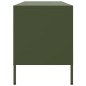 vidaXL Mobile TV Verde Oliva 100,5x39x50,5 cm in Acciaio