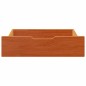 vidaXL Cassettoni per Letto 2pz Marrone Cera 75x55x16 cm Legno di Pino vidaXL Cassettoni per Letto 2pz Marrone Cera 75x55x16 cm Legno di Pino