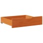 vidaXL Cassettoni per Letto 2pz Marrone Cera 75x55x16 cm Legno di Pino vidaXL Cassettoni per Letto 2pz Marrone Cera 75x55x16 cm Legno di Pino