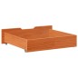 vidaXL Cassettoni per Letto 2pz Marrone Cera 75x55x16 cm Legno di Pino vidaXL Cassettoni per Letto 2pz Marrone Cera 75x55x16 cm Legno di Pino