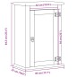 vidaXL Mobile Bagno a Parete Corona 45x27x64,5cm Legno Massello Pino vidaXL Mobile Bagno a Parete Corona 45x27x64,5cm Legno Massello Pino