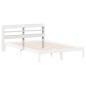 vidaXL Testiera con Ripiani Bianca 120 cm in Legno Massello di Pino vidaXL Testiera con Ripiani Bianca 120 cm in Legno Massello di Pino