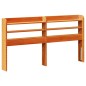 vidaXL Testiera con Ripiani Marrone Cera 135 cm Legno Massello di Pino vidaXL Testiera con Ripiani Marrone Cera 135 cm Legno Massello di Pino