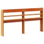 vidaXL Testiera con Ripiani Marrone Cera 135 cm Legno Massello di Pino vidaXL Testiera con Ripiani Marrone Cera 135 cm Legno Massello di Pino
