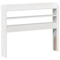 vidaXL Testiera con Ripiani Bianca 100 cm in Legno Massello di Pino