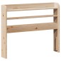 vidaXL Testiera con Ripiani 90 cm in Legno Massello di Pino vidaXL Testiera con Ripiani 90 cm in Legno Massello di Pino