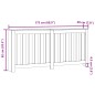 vidaXL Copertura Termosifone Bianca 175x20x82 cm in Legno Multistrato vidaXL Copertura Termosifone Bianca 175x20x82 cm in Legno Multistrato