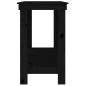 Banco da Lavoro Nero 180x50x80 cm in Legno Massello di Pino Banco da Lavoro Nero 180x50x80 cm in Legno Massello di Pino