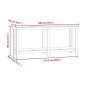 Banco da Lavoro Nero 180x50x80 cm in Legno Massello di Pino Banco da Lavoro Nero 180x50x80 cm in Legno Massello di Pino