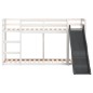 vidaXL Letto a Castello Scivolo e Scala Bianco 90x190 cm Legno di Pino vidaXL Letto a Castello Scivolo e Scala Bianco 90x190 cm Legno di Pino