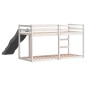 vidaXL Letto a Castello Scivolo e Scala Bianco 90x190 cm Legno di Pino vidaXL Letto a Castello Scivolo e Scala Bianco 90x190 cm Legno di Pino