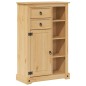 vidaXL Mobile da Bagno Corona 70x33x110 cm in Legno Massello di Pino vidaXL Mobile da Bagno Corona 70x33x110 cm in Legno Massello di Pino