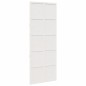 vidaXL Porta del Granaio Bianca 80x208 cm in Legno Massello di Pino vidaXL Porta del Granaio Bianca 80x208 cm in Legno Massello di Pino