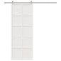vidaXL Porta del Granaio Bianca 80x208 cm in Legno Massello di Pino vidaXL Porta del Granaio Bianca 80x208 cm in Legno Massello di Pino