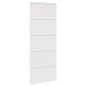 vidaXL Porta del Granaio Bianca 80x208 cm in Legno Massello di Pino vidaXL Porta del Granaio Bianca 80x208 cm in Legno Massello di Pino