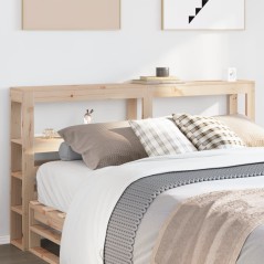 vidaXL Testiera con Ripiani 120 cm in Legno Massello di Pino