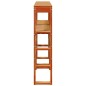 vidaXL Testiera con Ripiani Marrone Cera 120 cm Legno Massello di Pino vidaXL Testiera con Ripiani Marrone Cera 120 cm Legno Massello di Pino