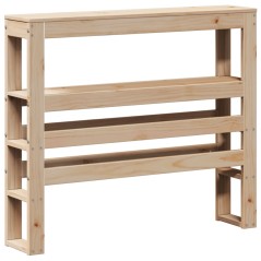 vidaXL Testiera con Ripiani 75 cm in Legno Massello di Pino