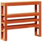 vidaXL Testiera con Ripiani Marrone Cera 75 cm Legno Massello di Pino vidaXL Testiera con Ripiani Marrone Cera 75 cm Legno Massello di Pino