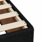 vidaXL Giroletto a Molle con Materasso Nero 140x190 cm in Tessuto