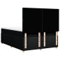 vidaXL Giroletto a Molle con Materasso Nero 140x190 cm in Tessuto
