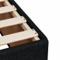 vidaXL Giroletto a Molle con Materasso Nero 140x190 cm in Tessuto