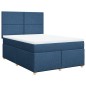 vidaXL Giroletto a Molle con Materasso Blu 140x200 cm in Tessuto vidaXL Giroletto a Molle con Materasso Blu 140x200 cm in Tessuto