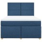 vidaXL Giroletto a Molle con Materasso Blu 140x200 cm in Tessuto vidaXL Giroletto a Molle con Materasso Blu 140x200 cm in Tessuto